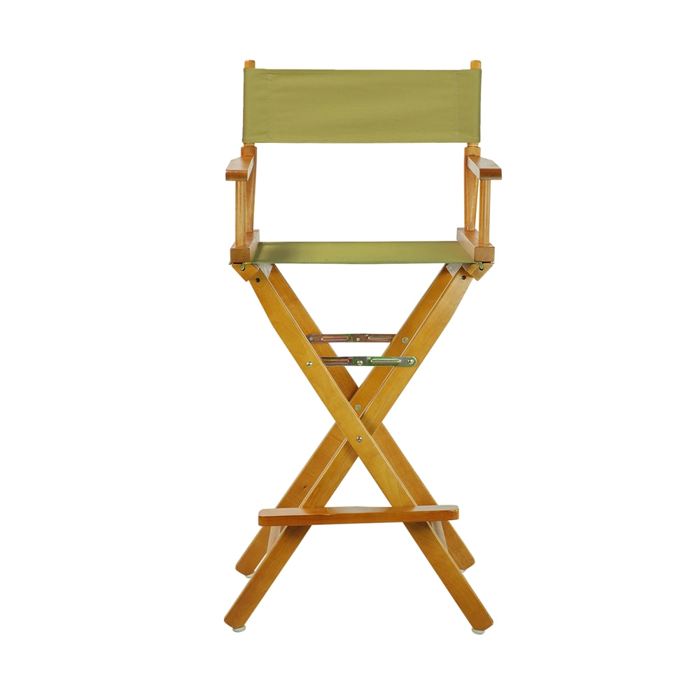 30" Director's Chair Honey Oak Frame-Navy Blue Canvas