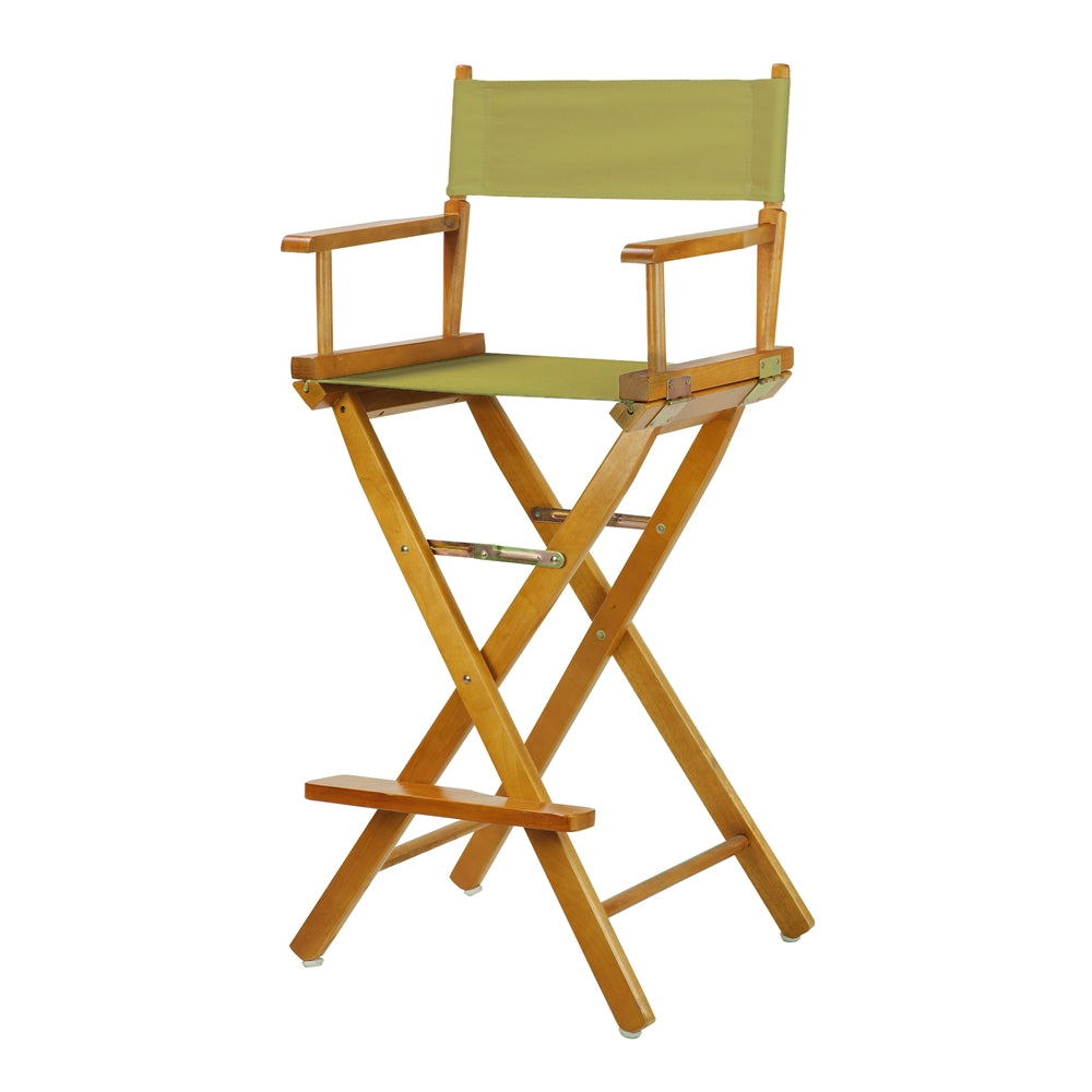 30" Director's Chair Honey Oak Frame-Navy Blue Canvas