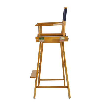 30" Director's Chair Honey Oak Frame-Navy Blue Canvas