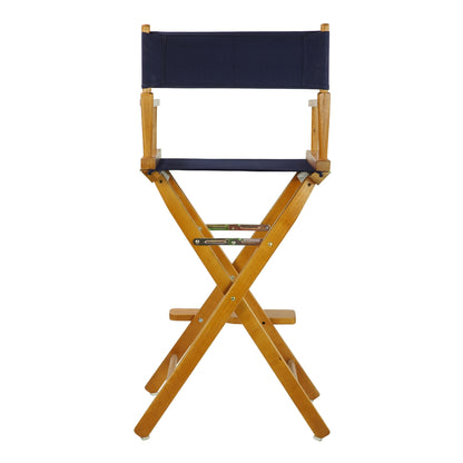30" Director's Chair Honey Oak Frame-Navy Blue Canvas