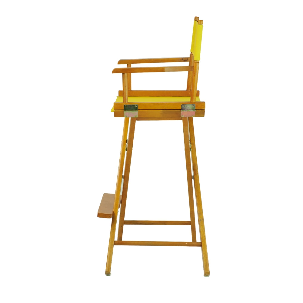 30" Director's Chair Honey Oak Frame-Yellow Canvas