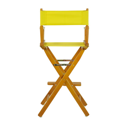 30" Director's Chair Honey Oak Frame-Yellow Canvas