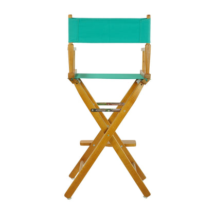 30" Director's Chair Honey Oak Frame-Teal Canvas