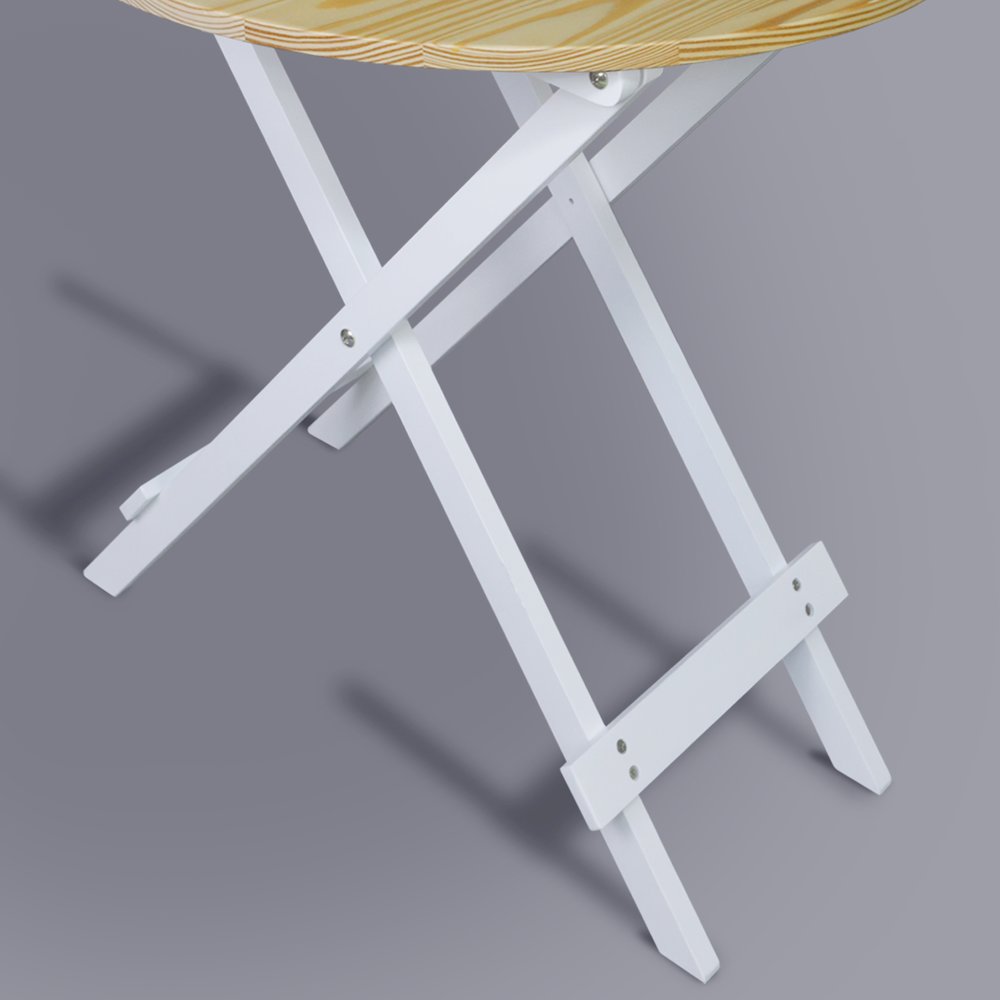 100% Solid Wood Round Folding Table