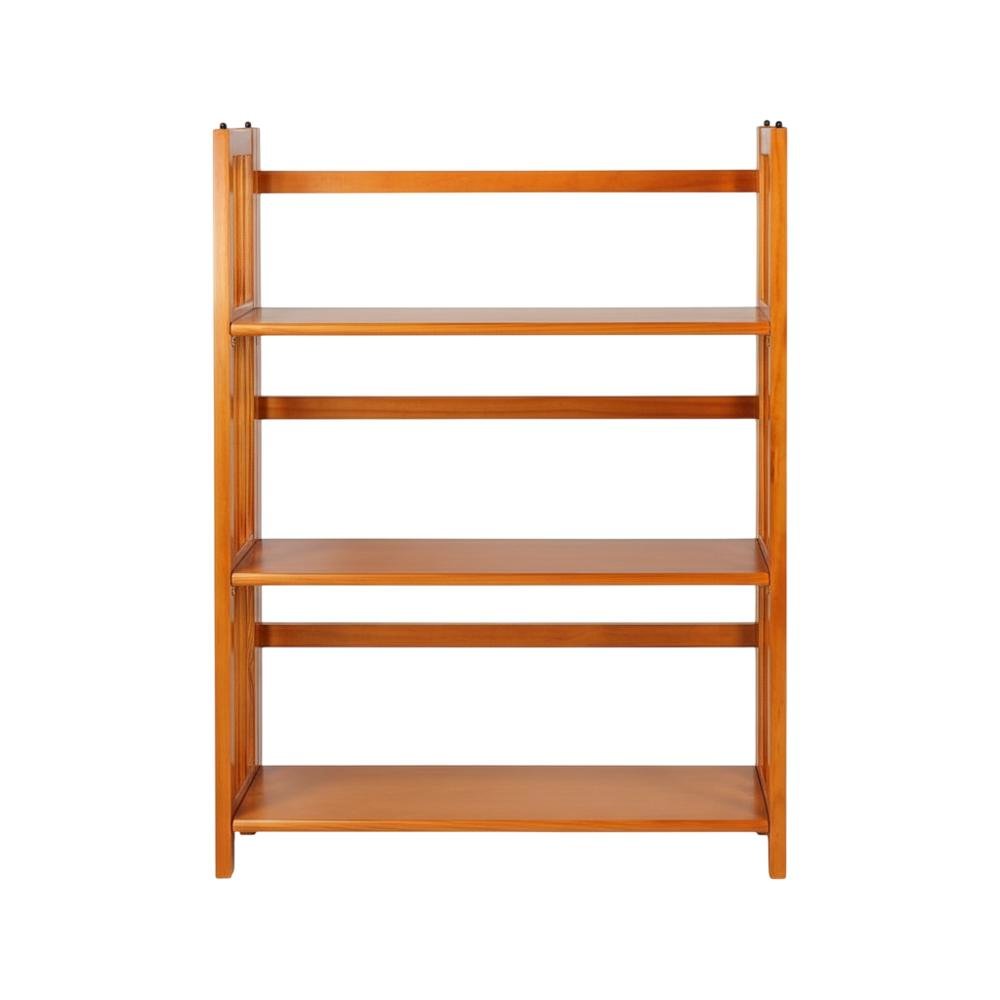 Wooden Bookcase with Open Shelving for Home Office Storage