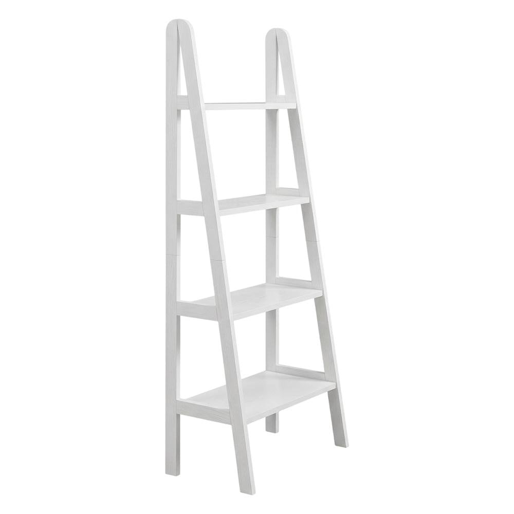 Wooden Bookcase with Open Shelves and Modern Design, Durable Finish