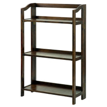 Wooden bookcase with open shelving for storage and display