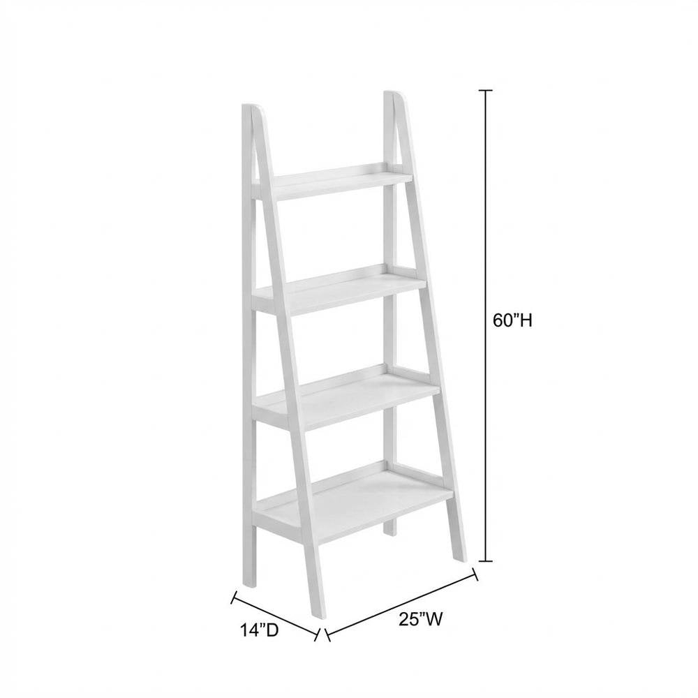 Wooden Bookcase with Open Shelves and Modern Design, Durable Finish
