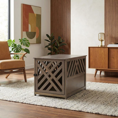 Wooden End Table with Sturdy Construction and Classic Design
