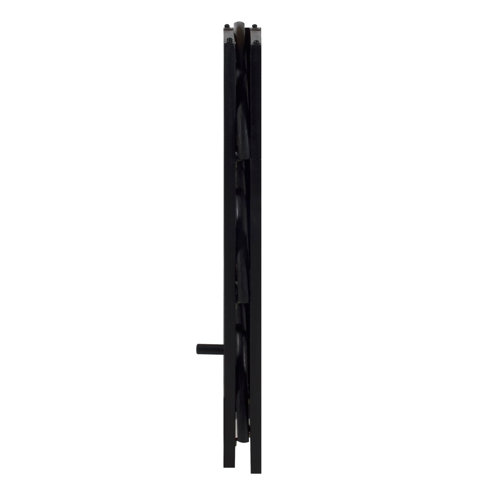 Montego 4-Shelf Corner Folding Bookcase-Black