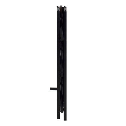 Montego 4-Shelf Corner Folding Bookcase-Black