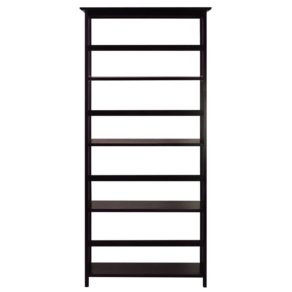 Mission Style 5-Shelf  Bookcase-Espresso