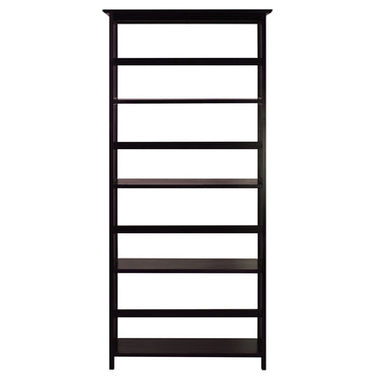 Mission Style 5-Shelf  Bookcase-Espresso
