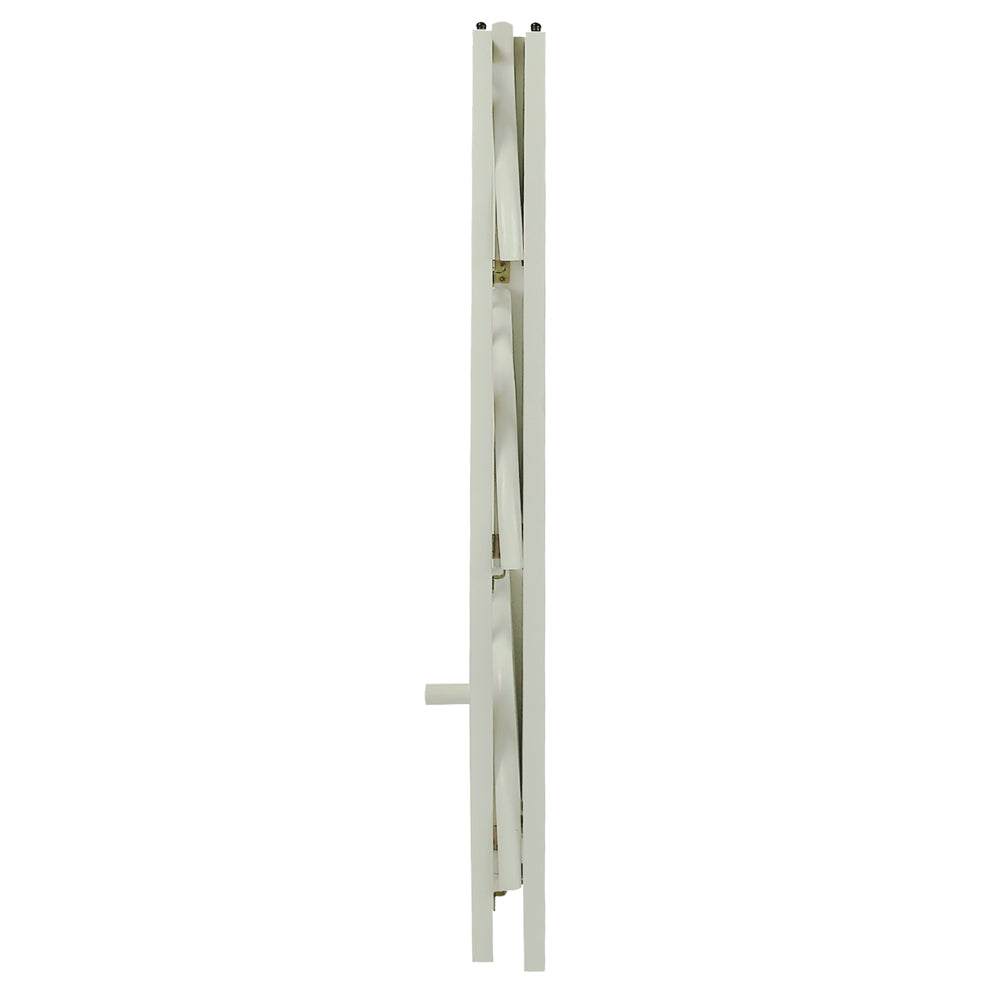 4-Shelf Corner Folding Bookcase-White