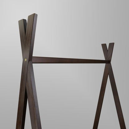 Teepee Coat Rack with Shelf - Truffle Brown