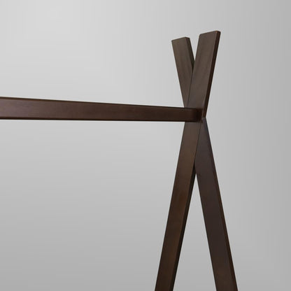 Teepee Coat Rack with Shelf - Truffle Brown