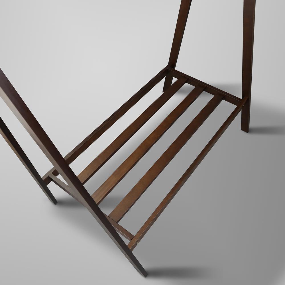 Teepee Coat Rack with Shelf - Truffle Brown