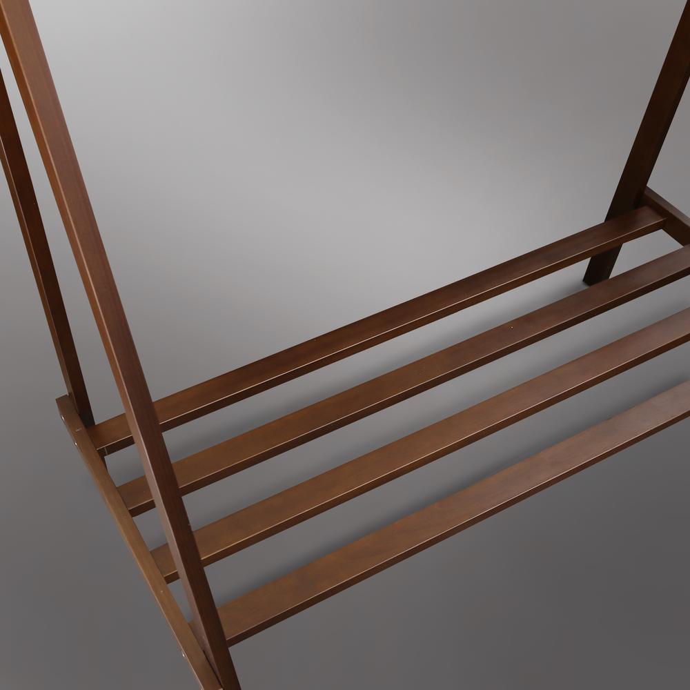 Teepee Coat Rack with Shelf - Truffle Brown
