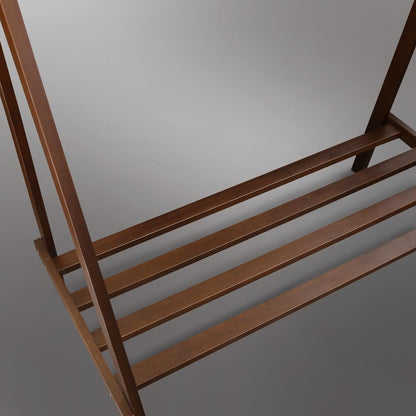 Teepee Coat Rack with Shelf - Truffle Brown