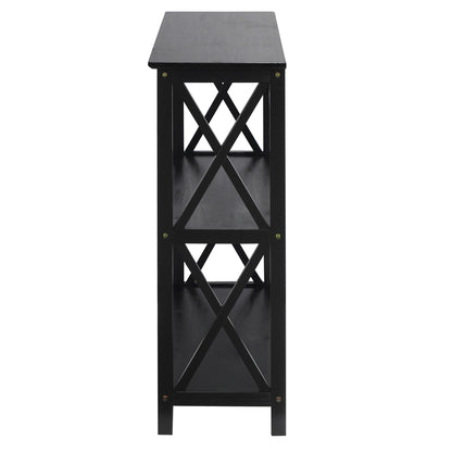 Montego 3-Shelf Bookcase-Black