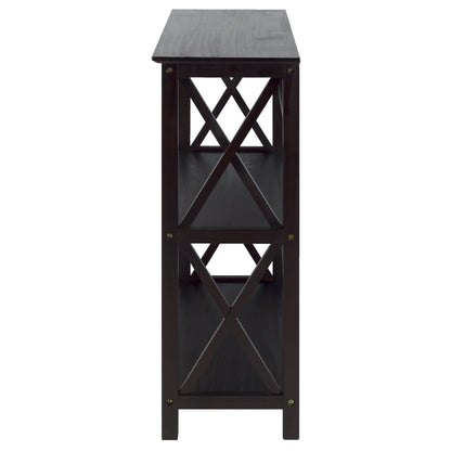 Montego 3-Shelf Bookcase-Espresso