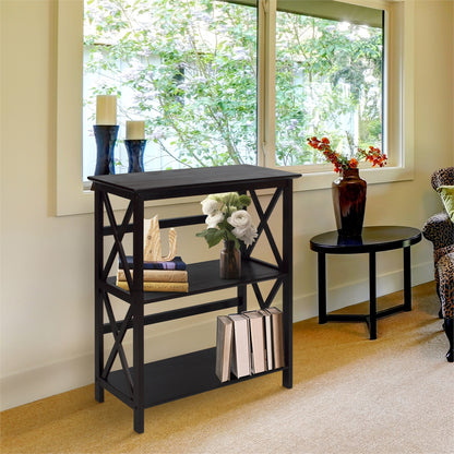Montego 3-Shelf Bookcase-Espresso