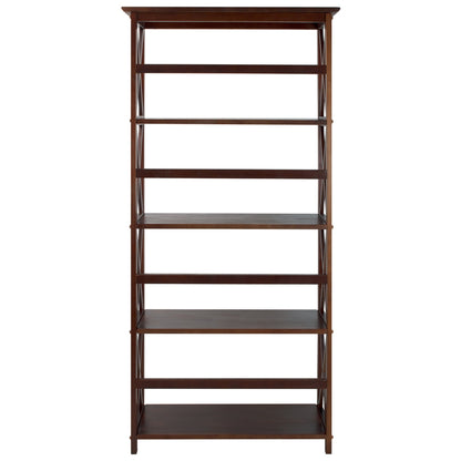 Montego 5-Shelf Bookcase-Walnut