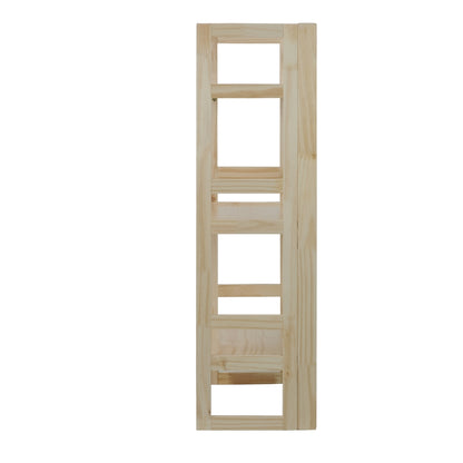3-Shelf Folding Student Bookcase 20.75" Wide-Natural
