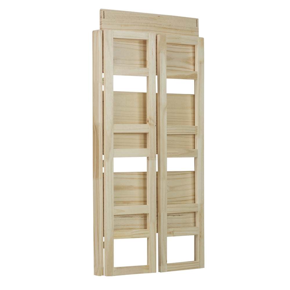 3-Shelf Folding Student Bookcase 20.75" Wide-Natural