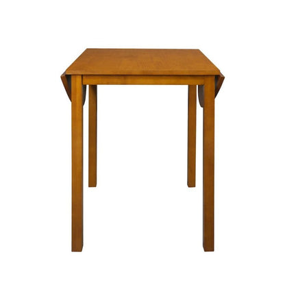 Oval Drop Leaf Folding Table with Walnut Wood Top and Rubberwood Frame