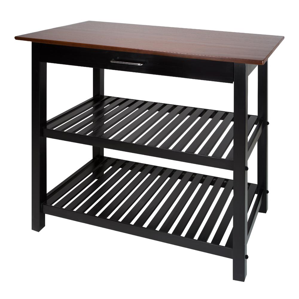 Kitchen Island with Solid Wood