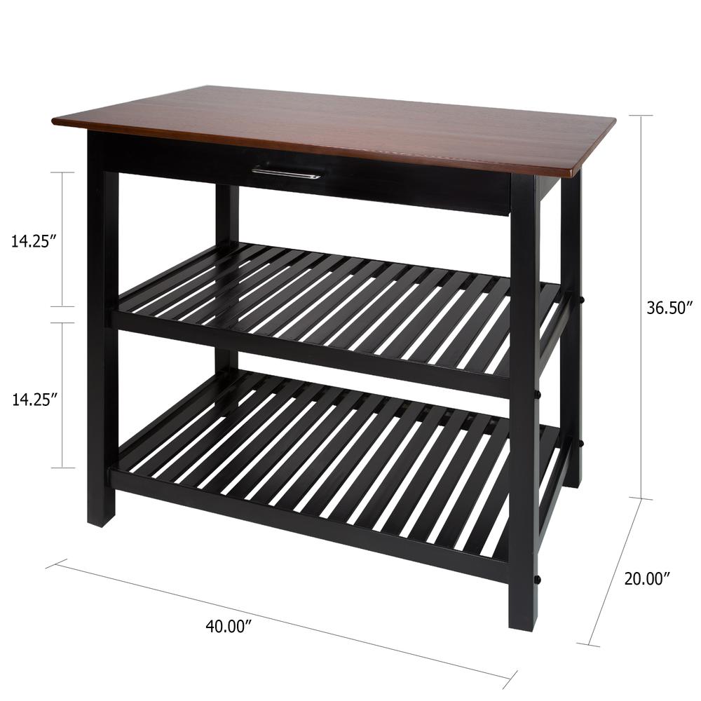 Kitchen Island with Solid Wood