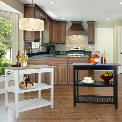 Kitchen Island with Solid Wood