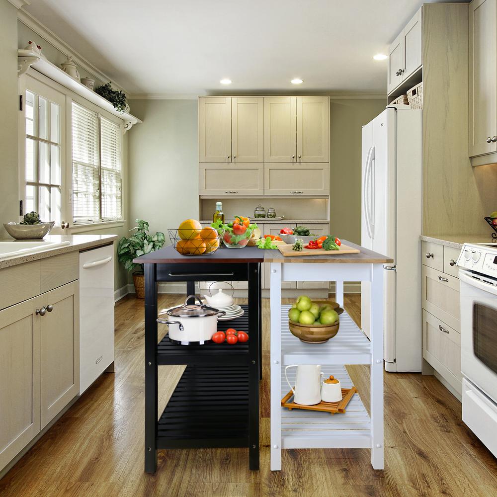 Kitchen Island with Solid Wood