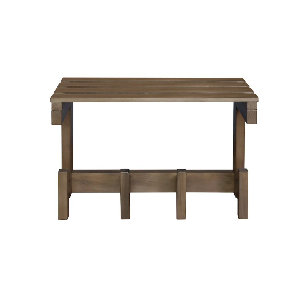 100% Solid American Hardwood Floating Wall Mounted Hook with Shelf - Autumn Gray