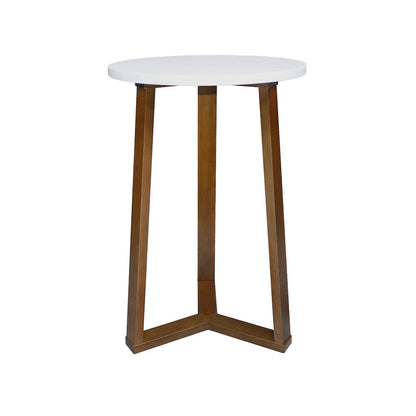 Aesthetic Tripod Round Side Table with Solid American Hardwood Legs, Walnut