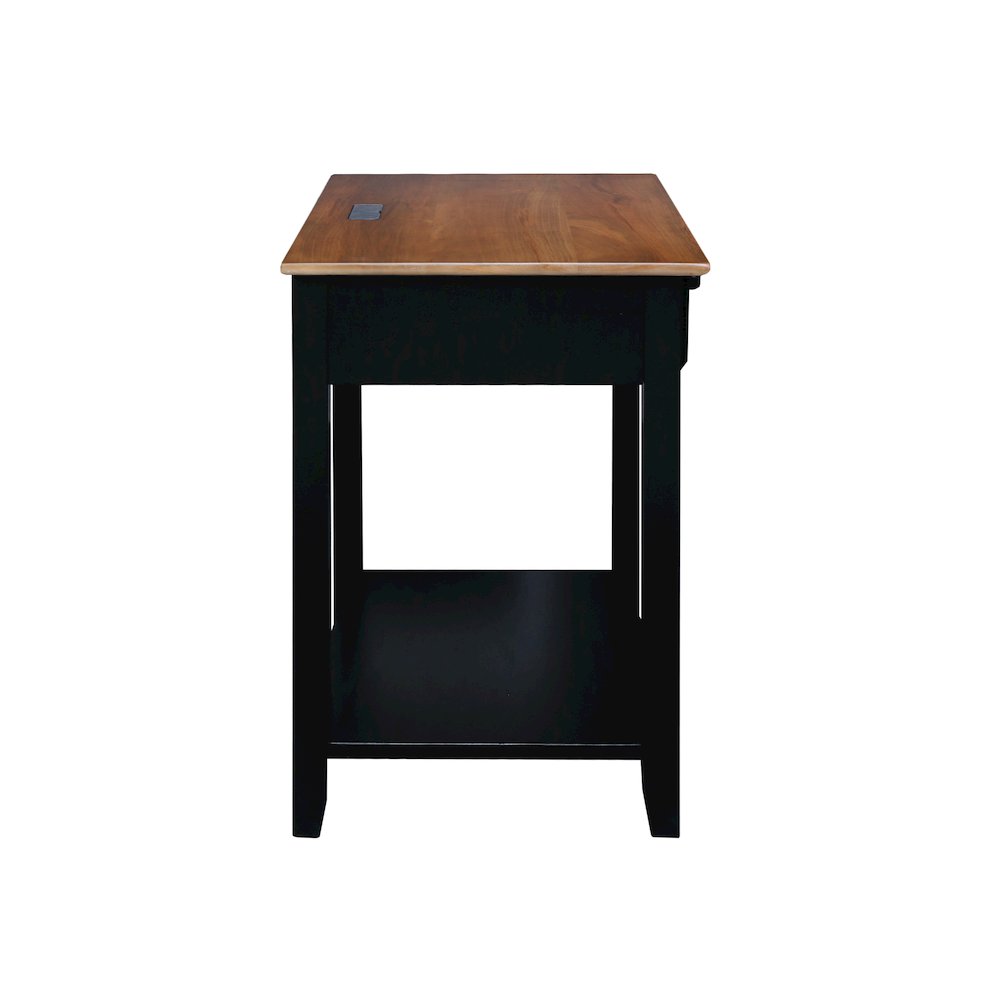 Night Owl Nightstand with USB Port - Walnut Black
