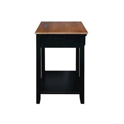 Night Owl Nightstand with USB Port - Walnut Black