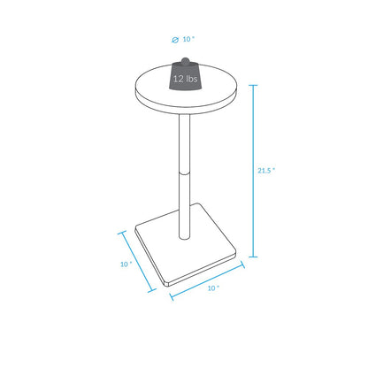 100% American Hardwood Drink Table