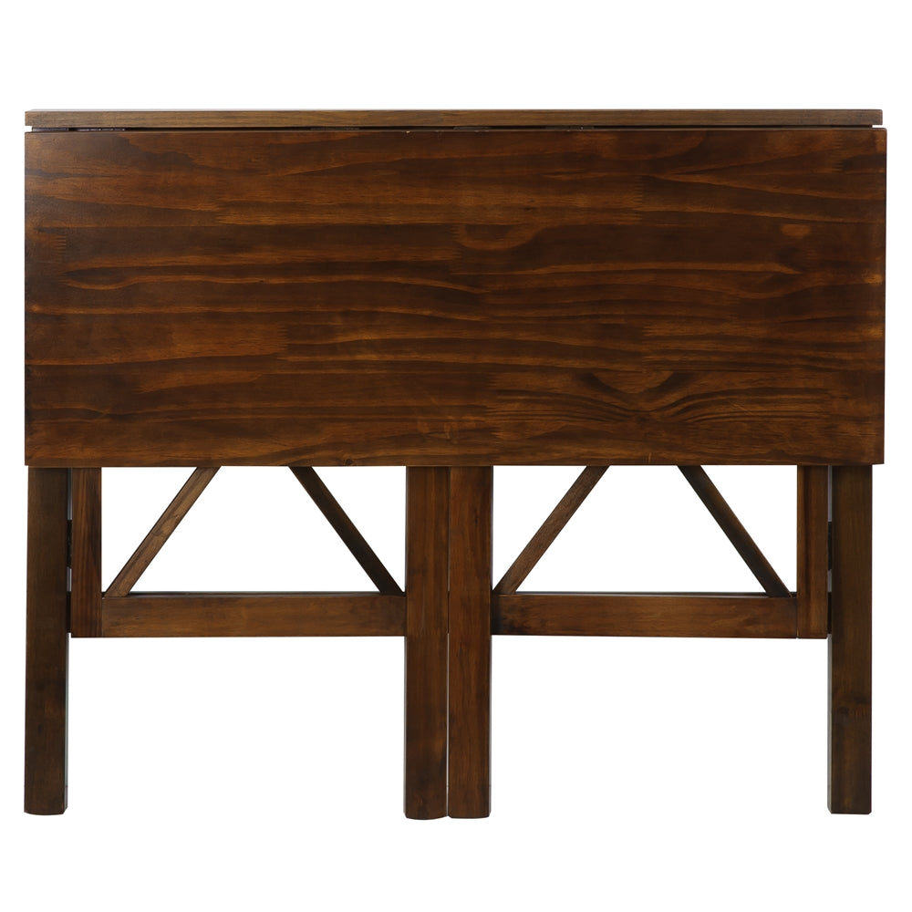 Montego Folding Desk with Pull-Out-Warm Brown
