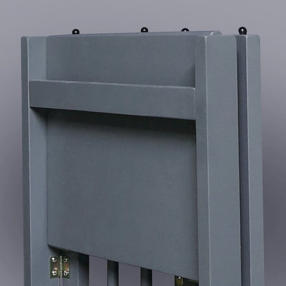 3-Shelf Folding Bookcase 14" Wide, Slate Gray