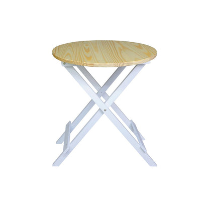 100% Solid Wood Round Folding Table