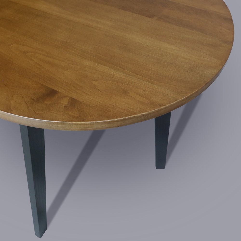Three-Legged Round Side Modern Table with Solid American Hardwood Top