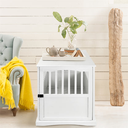 Pet Crate End Table-White