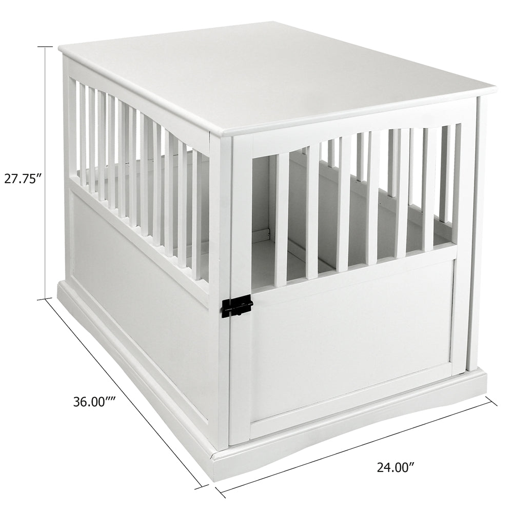 Pet Crate End Table-White