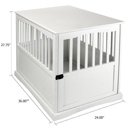 Pet Crate End Table-White