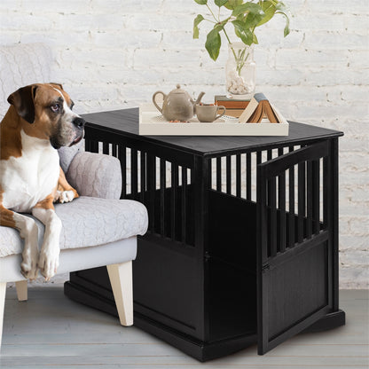 Pet Crate End Table-Black