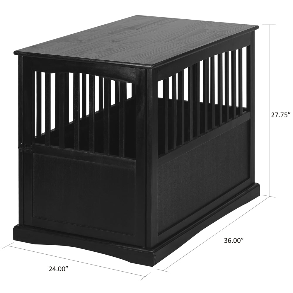 Pet Crate End Table-Black