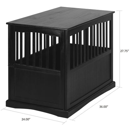 Pet Crate End Table-Black