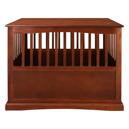 Pet Crate End Table - Walnut